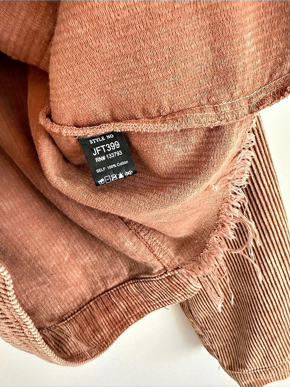 VICI Distressed Corduroy Jacket - Picture 4 of 4